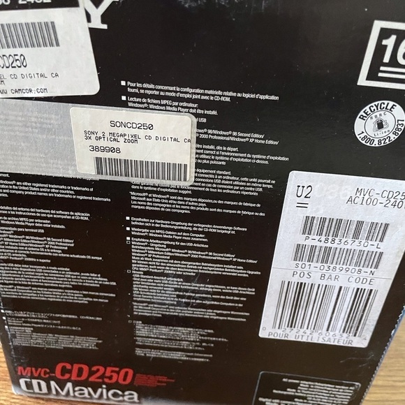 Sony CD Mavica Digital video/ Camera with CD-RW - Picture 10 of 16